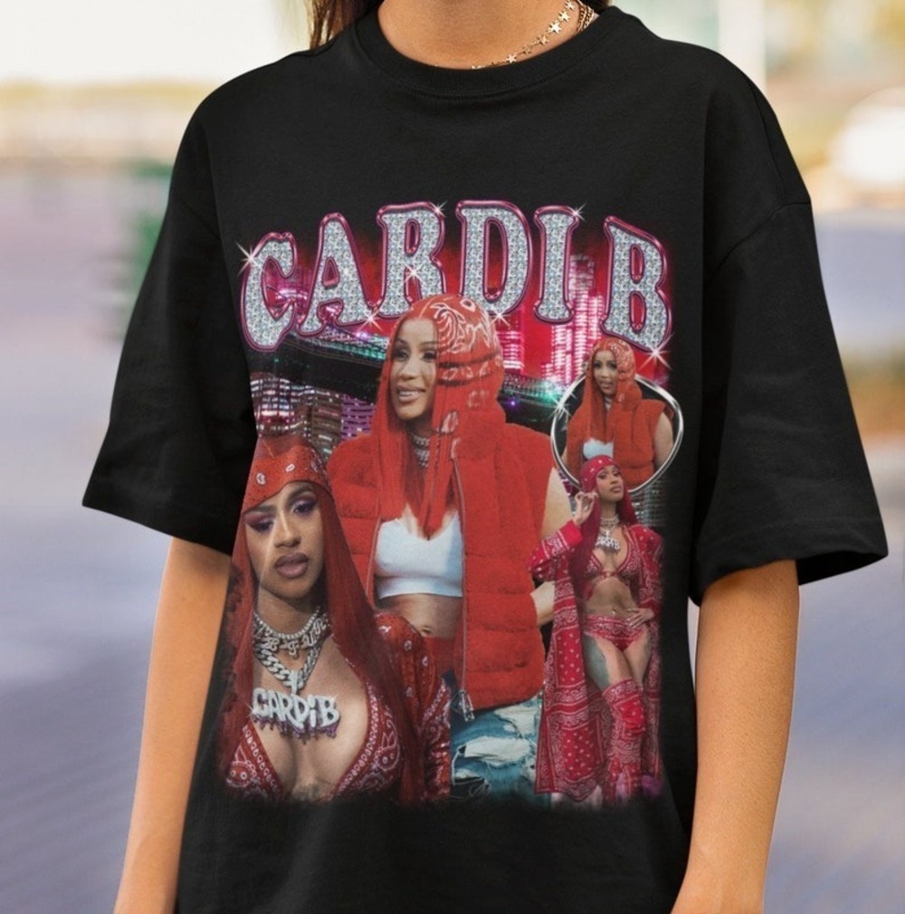 Cardi B T Shirt Rapper Homage Graphic Unisex T-Shirt